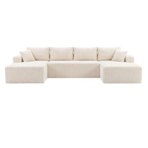 Levede Modular Sectional Sofa Bed 3 Seater U Shaped Convertible Soft Boneless