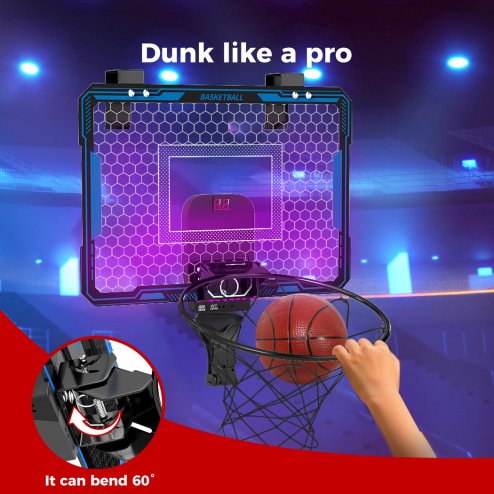 Dekko Basketball Hoop Automatic Scoring for Kids With 4 Balls