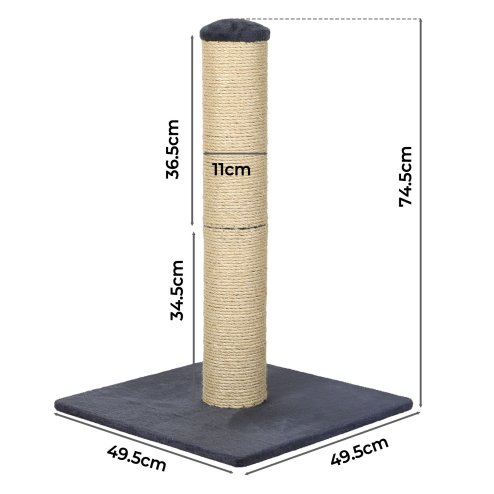 Skylos Tall Cat Scratching Post Natural Sisal Pole Hevay Duty Base Scratcher Toy