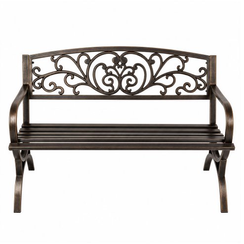 Levede Garden Bench,Butterfly Cast Iron Outdoor Bench,300kg Metal,Bronze