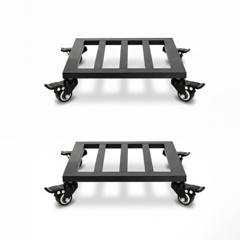 Toque Plant Caddy with Wheels Heavy Duty Rolling Plant Stand Trolley 2PCS