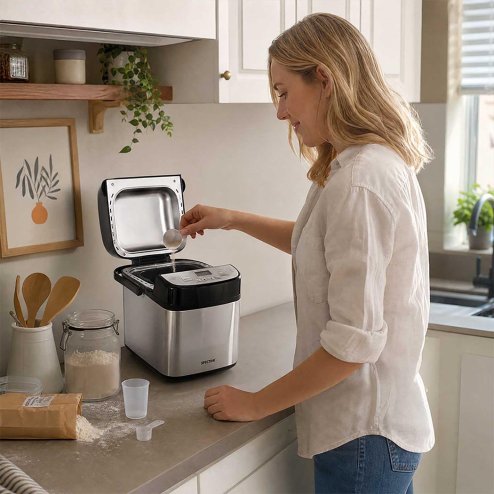 Spector Bread Maker 19 In 1 Compact Machine 15H Timer 1.5Lb for Home Baking