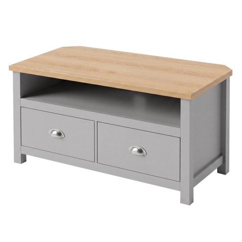 Levede Corner TV Stand Small TV Cabinet with Storage Drawer Entertainment Unit Image