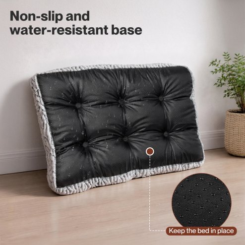 Skylos Pet Bed Luxury Dog Crate Cushion Mattress Plush Soft Bed Easy Maintain