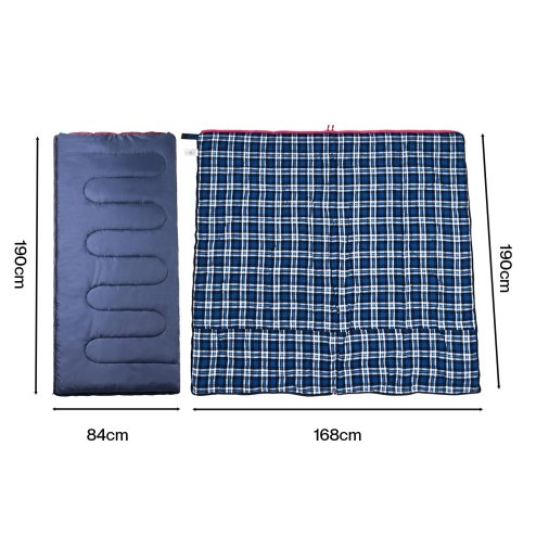 Mountview Camping Sleeping Bag Single Waterproof Warm Soft Adult Hiking 3 Season