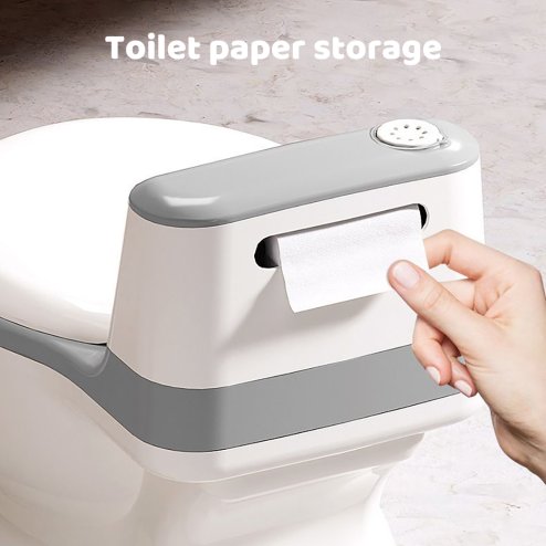Dekko Kids Potty Trainer Seat Safety Toilet Training Toddler Non-Slip Grey