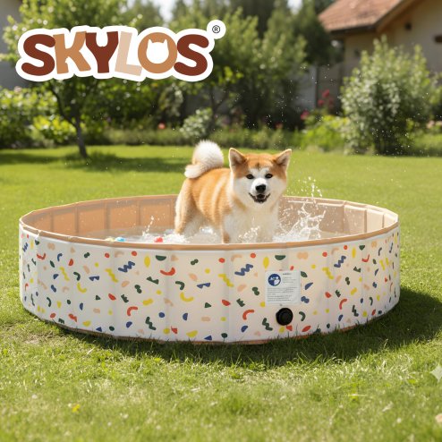 Skylos Dog Swimming Pool Foldable Pet Bath Non-Slip Portable Indoor Outdoor
