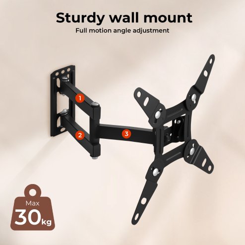 Levede TV Wall Bracket Mount Swing Arm Tilt Swivel 16