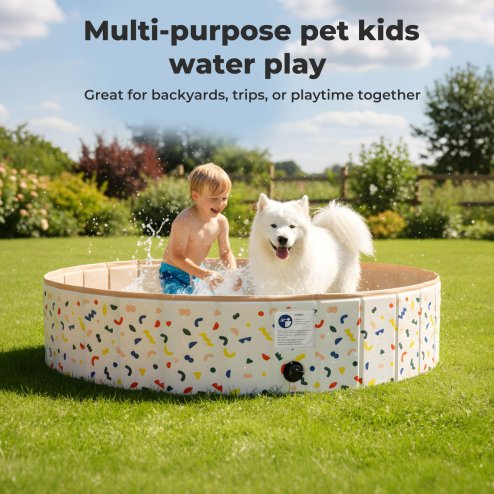 Skylos Dog Swimming Pool Foldable Pet Bath Non-Slip Portable Indoor Outdoor