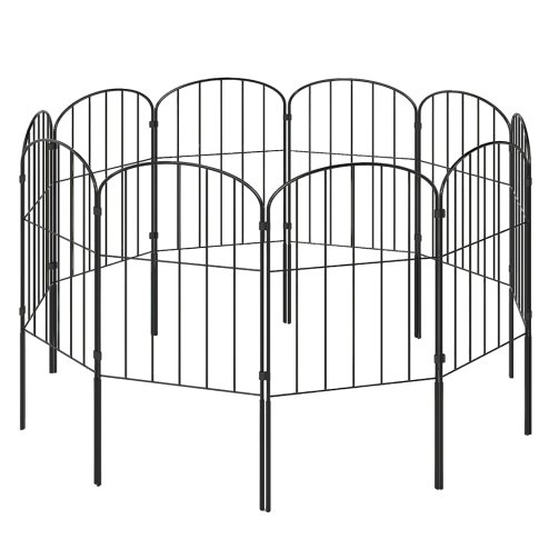 Levede 10 Pack Animal Barrier Metal Decorative Garden Fence Outdoor Pet Border