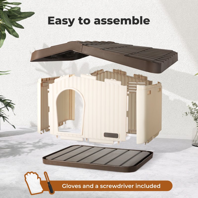 Skylos Dog Winter Insulated House Outdoor Feral Cat Weatherproof Warm Stray Dog Shelter