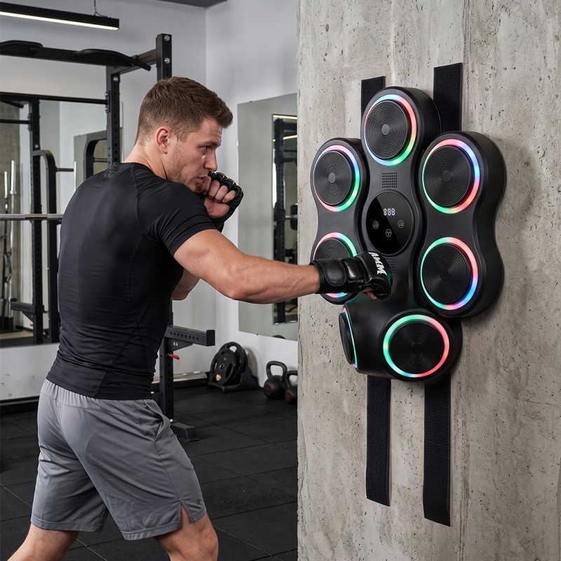 Centra Music Boxing Machine 11 Modes 9 Speeds LED Scoring for Home Gym Black