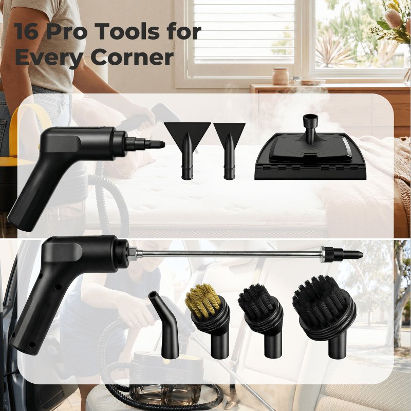 Spector Steam Cleaner High Pressure Cleaning Machine Adjustable 1500W For Home