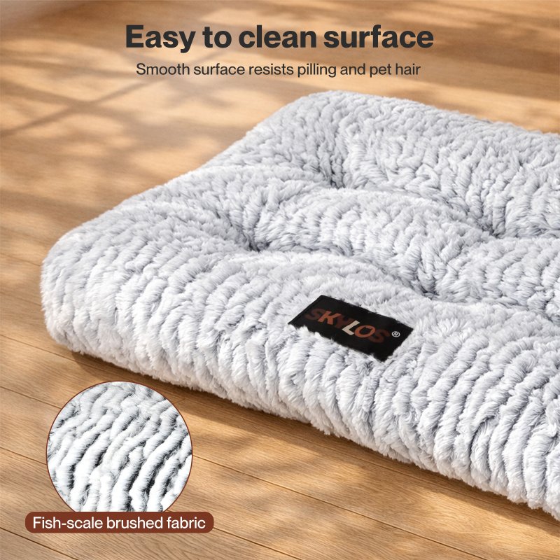 Skylos Pet Bed Luxury Dog Crate Cushion Mattress Plush Soft for Puppy Small Dogs