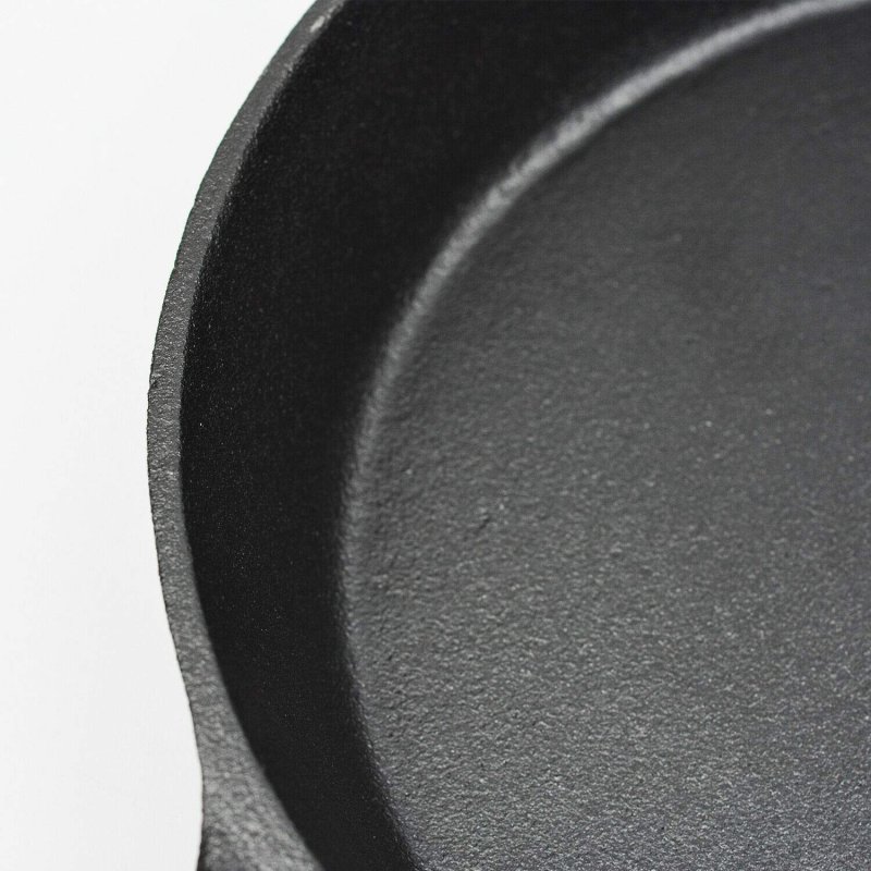Toque Frying Pan Non Stick Cast Iron 30cm Steak Skillet Round BBQ Grill Camping