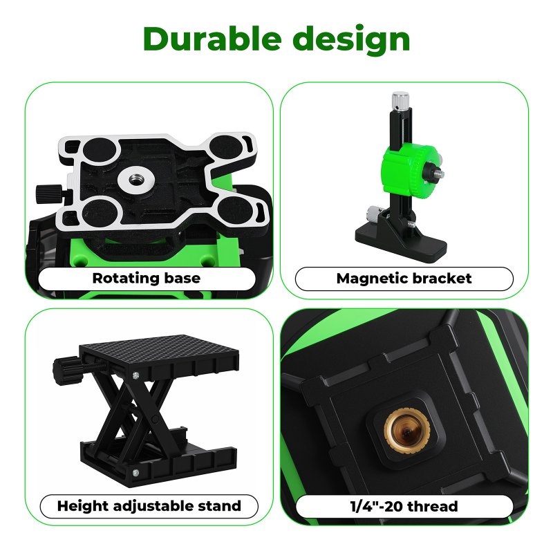 Traderight Laser Level 4D 16 Line Green Self -Leveling with Remote Tripod