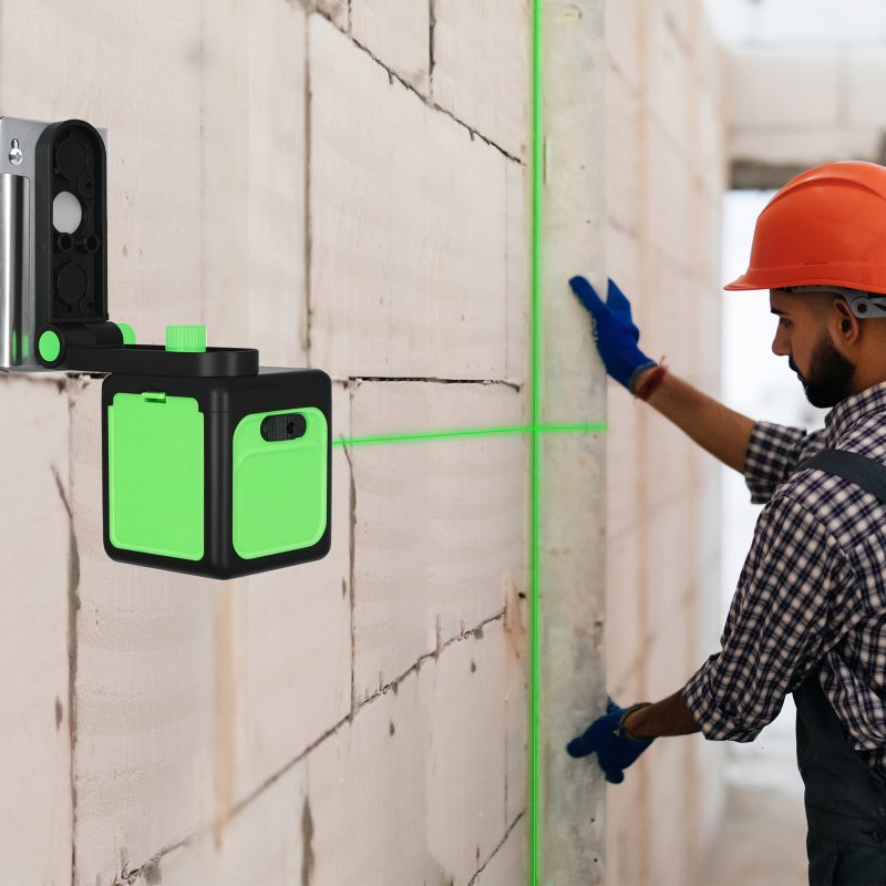 Traderight Green Laser Level Self Leveling IP54 Water Resist with Tripod