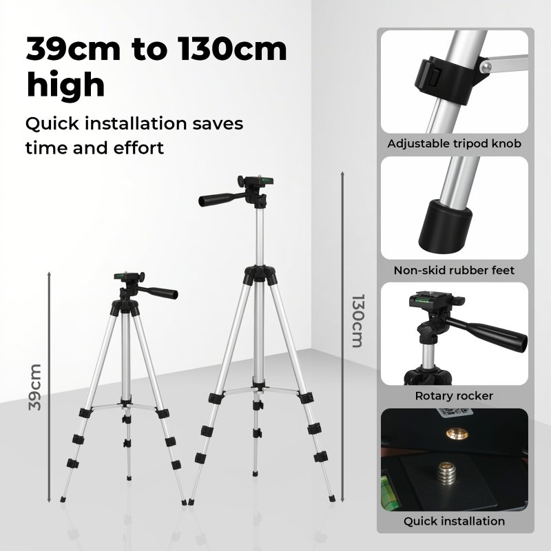 Traderight Green Laser Level Self Leveling IP54 Water Resist with Tripod