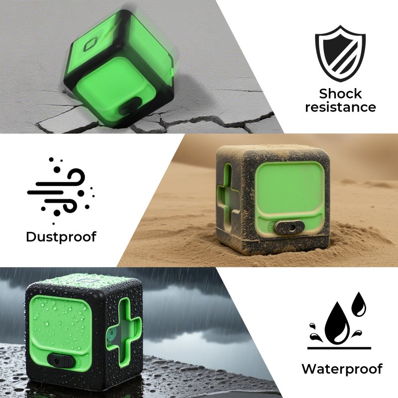 Traderight Green Laser Level Self Leveling IP54 Water Resist with Tripod