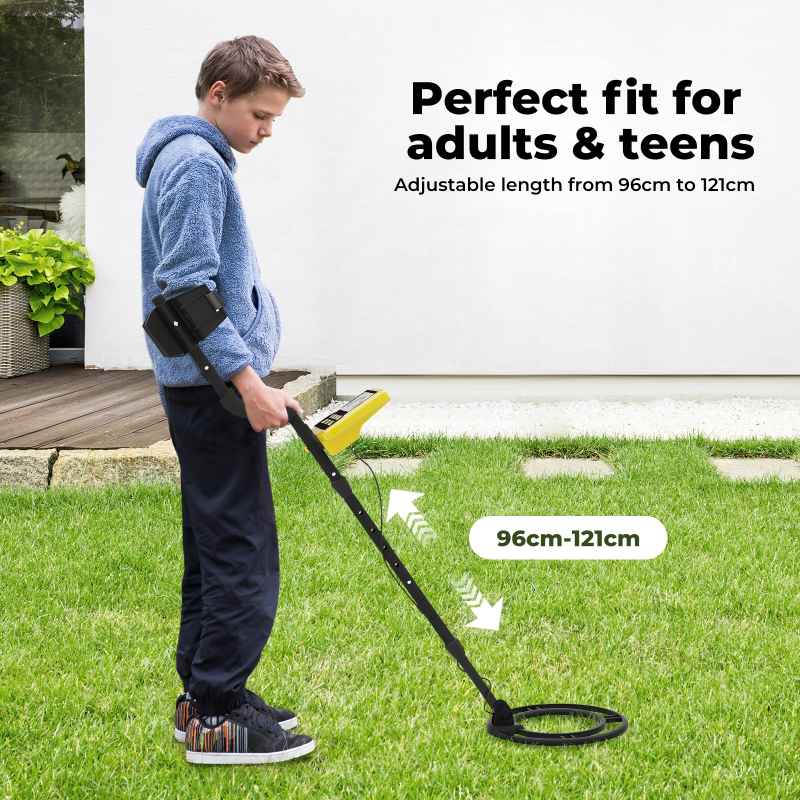 Traderight Deep Professional Metal Detector Hunt Treasure Gold Coins Waterproof