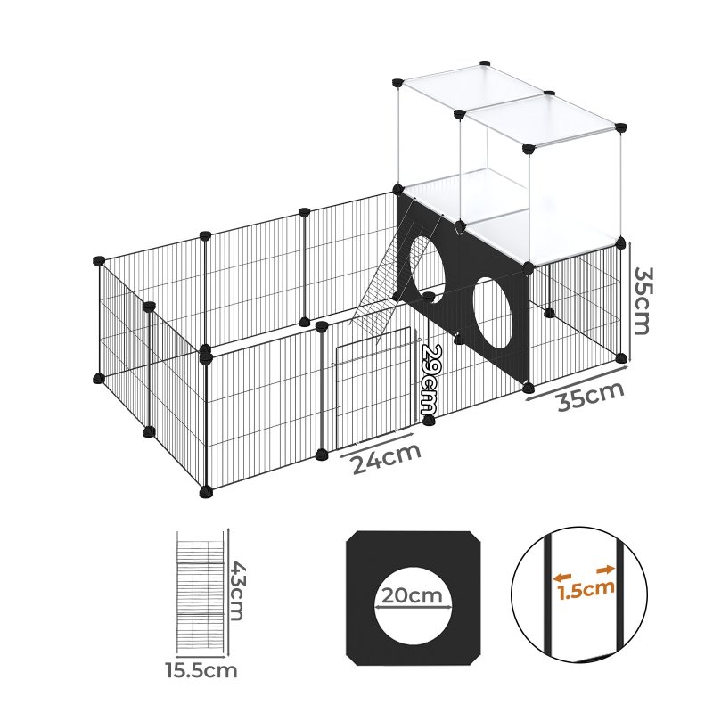 Skylos Small Pet Playpen Hamster Run Puppy Rabbit Chinchilla Enclosure Fence