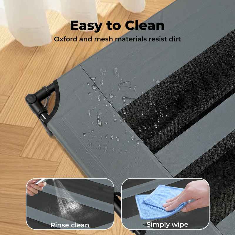 Skylos Raised Dog Bed Elevated Pet Bed Portable Outdoor Camping Cooling Mesh