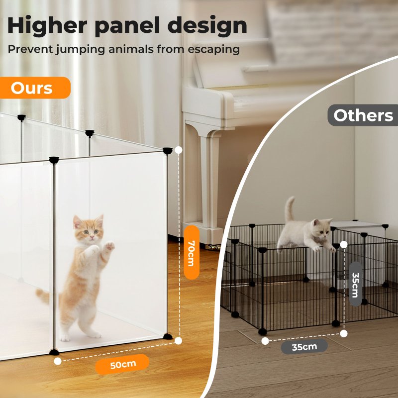 Small Animal Playpen DIY Plastic Pet Fence for Rabbit Hamster Puppy Guinea Run