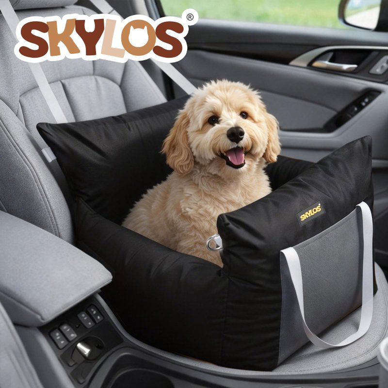 Skylos Dog Car Seat Travel Bed Carrier Portable Pet Booster Seat Washable Puppy