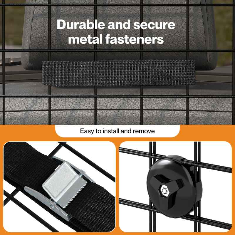 Skylos Dog Car Barrier Universal Pet Barrier Guard Adjustable Safety Travel
