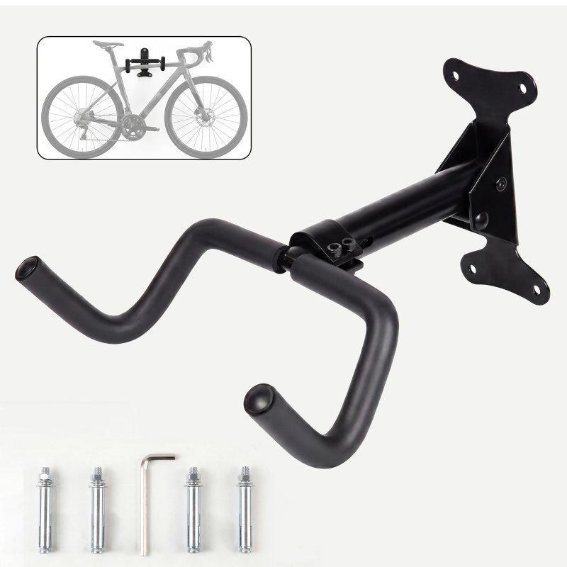 MONVELO Bike Wall Mount Rack Foldable Bicycle Storage Hanger Holder Adjustable