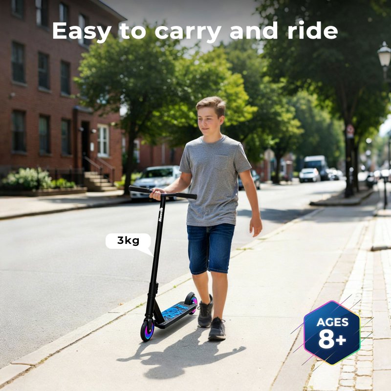 Monvelo Stunt Scooter for Kids Adult 360° Freestyle Trick Upgrade Metal Wheel