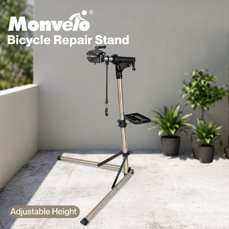 MONVELO Bike Repair Stand Adjustable Bicycle Maintenance Station Rack Folding