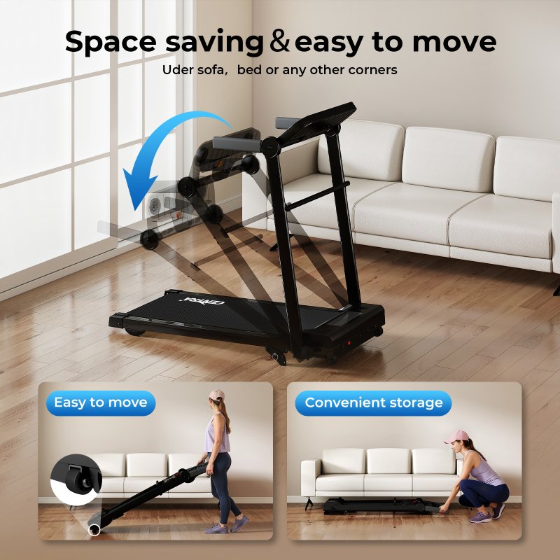 Centra Folding Treadmill for Home Incline Running Machine Walking Pad Bluetooth