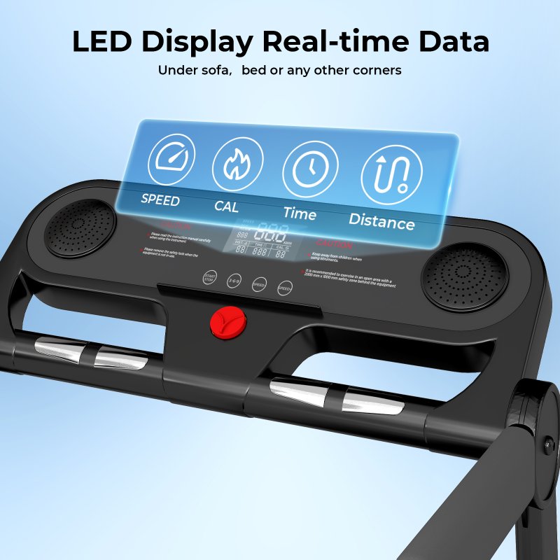 Centra Folding Treadmill for Home Incline Running Machine Walking Pad Bluetooth