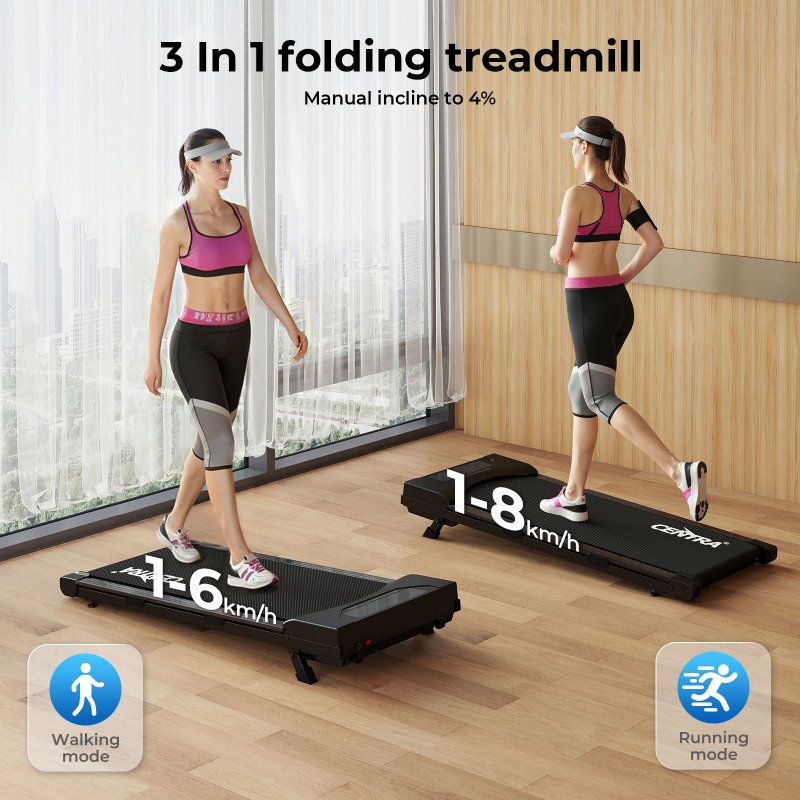 Smart Walking Pad Treadmill Running Machine Folding Bluetooth App Remote Control
