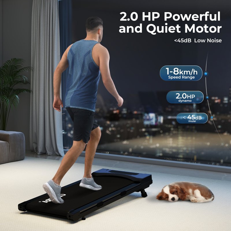 Smart Walking Pad Treadmill Running Machine Folding Bluetooth App Remote Control