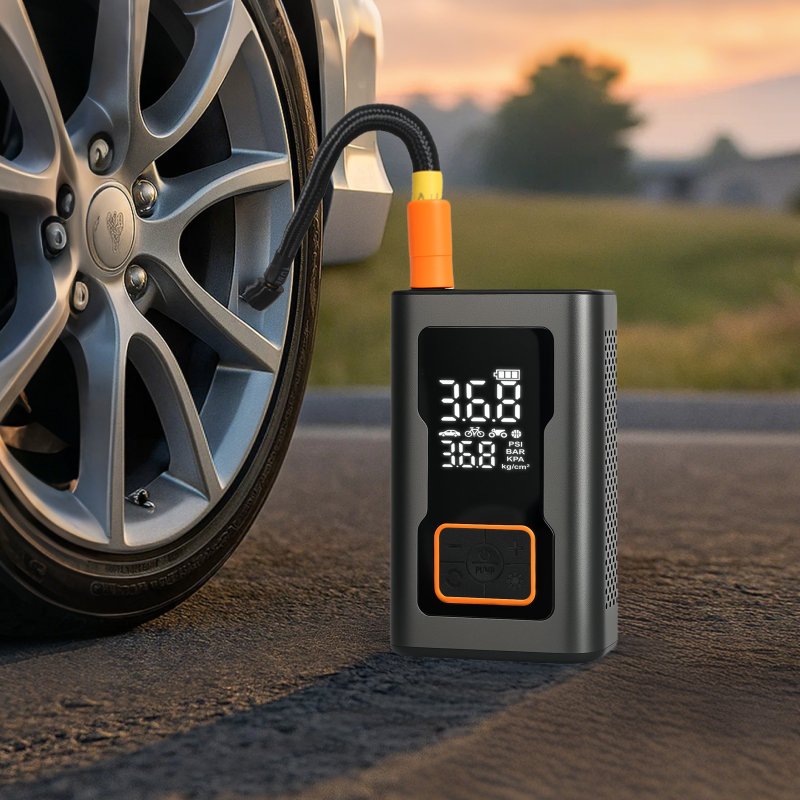 Manan Car Tyre Inflator Digital Portable Tyre Air Compressor Pump 12V Electric