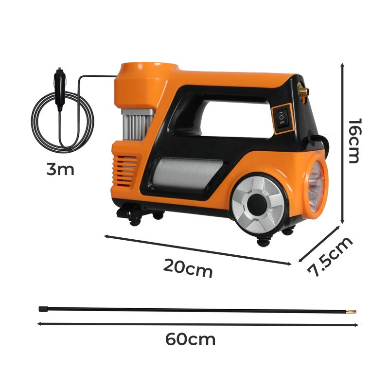 Manan 150PSI Car Tyre Inflator 12V Digital Air Compressor Auto-Off LED Fast Pump