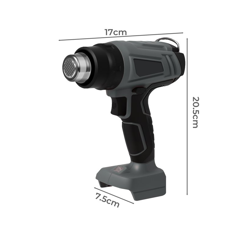 Traderight For 21V Battery Hot Air Gun Cordless Electric Heat Gun with 5 Nozzles