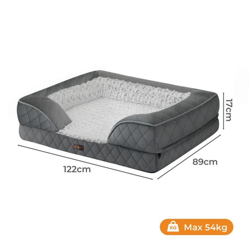 Skylos Orthopedic Dog Bed Memory Foam Pet Mattress Calming Washable Waterproof