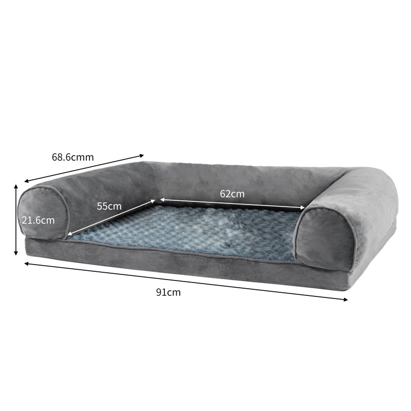 Skylos Orthopedic Pet Bed Foam Large Dog Bedding Plush Mattress Soft Cushion Mat