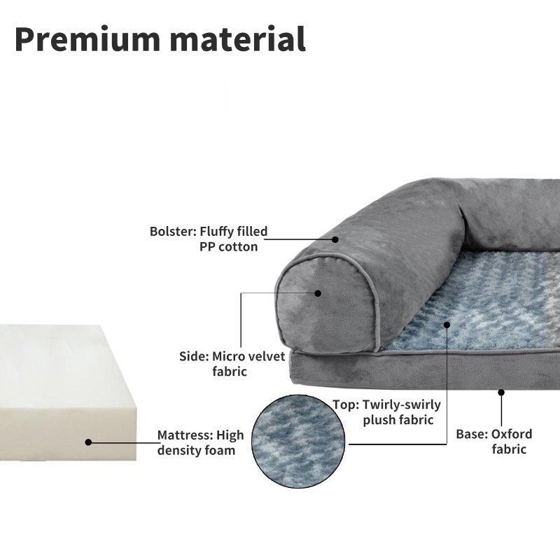 Skylos Orthopedic Pet Bed Foam Large Dog Bedding Plush Mattress Soft Cushion Mat