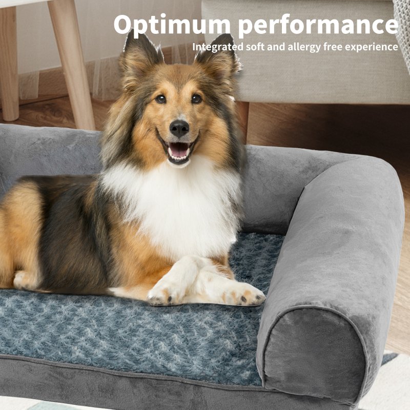 Skylos Orthopedic Pet Bed Foam Large Dog Bedding Plush Mattress Soft Cushion Mat
