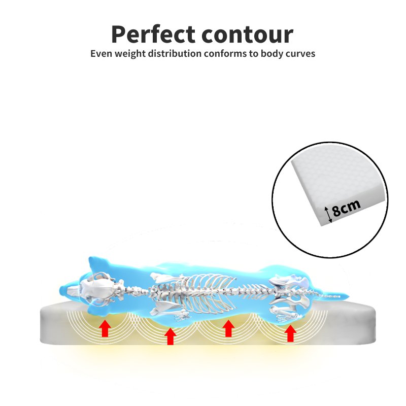 Skylos Orthopedic Pet Calming Bed Extra Large Foam Plush Dog Nest Mattress Mat