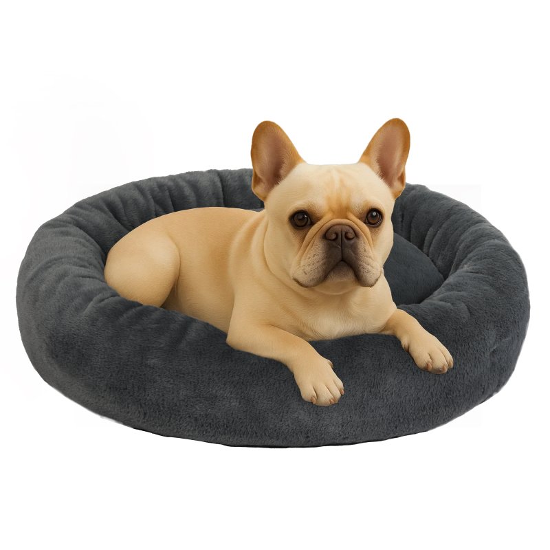 Skylos Dog Bed Donut Soft Large Plush Cat Calming Beds Pet Anti Anxiety Washable
