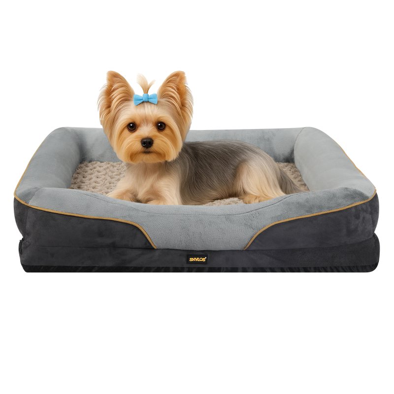 Skylos 68cm Dog Bed Orthopedic Memory Foam Pet Cushion Washable Puppy Mattress