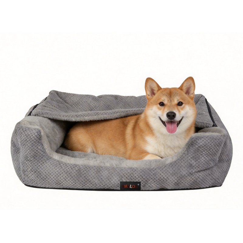 Skylos Extra Large Dog Bed Pet Cave Bed Washable Non Slip Removable Blanket XL