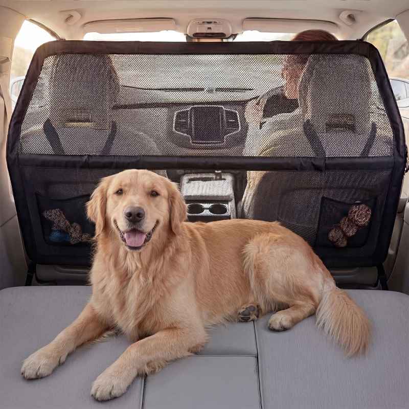 Skylos Dog Car Barrier Net Mesh Dog Guard Safety Boot Back Seat Pet Barrier