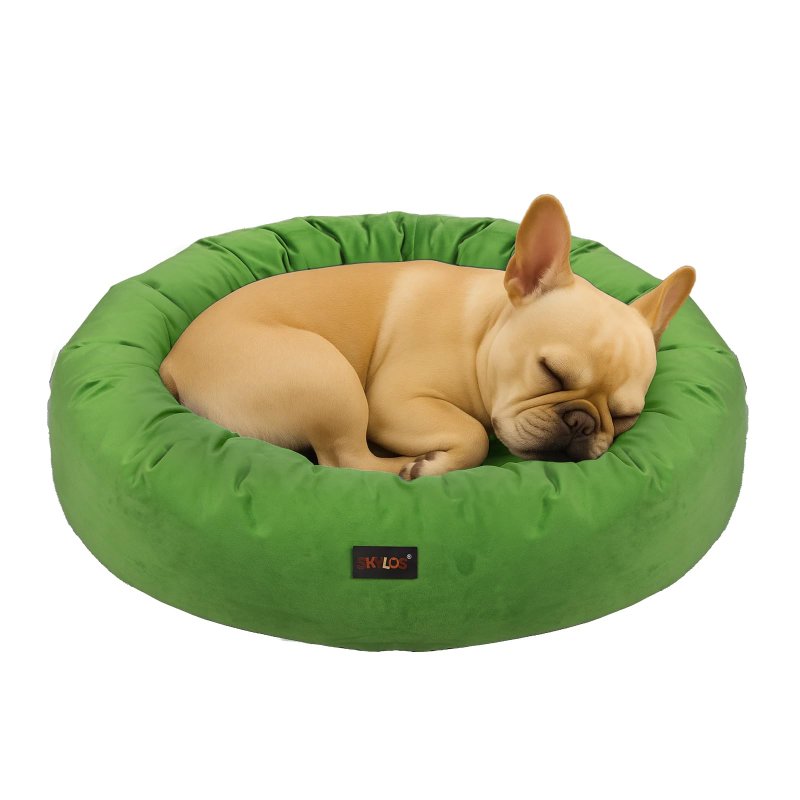 Skylos Dog Bed Donut Soft Large Cat Beds For Calming Pet Anti Anxiety Washable M