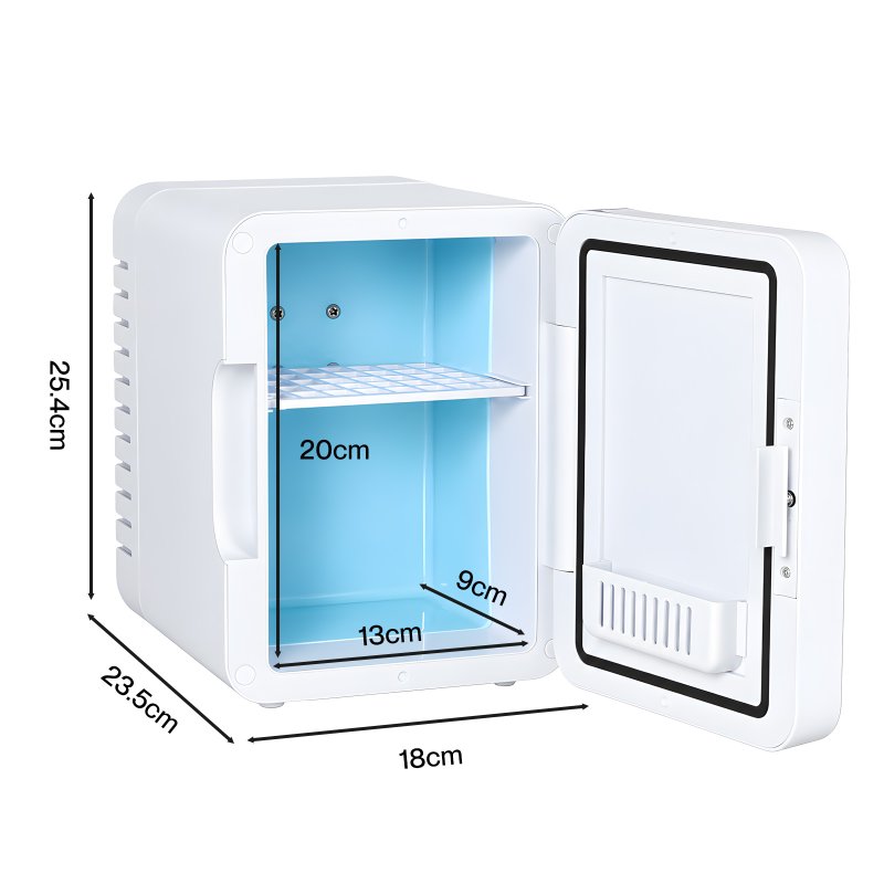 Spector Mini Fridge 5L Portable Cooler Warmer with Mirror for Bedroom Office Car